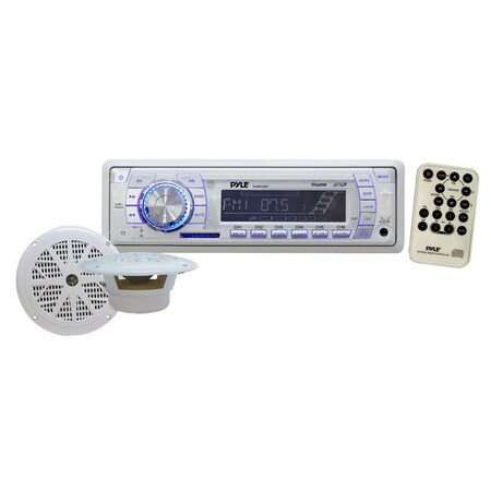 Pyle In-Dash Marine Am/Fm Pll Tuning Radio W/ Usb/Sd/Mmc Reader PLMRKT33WT